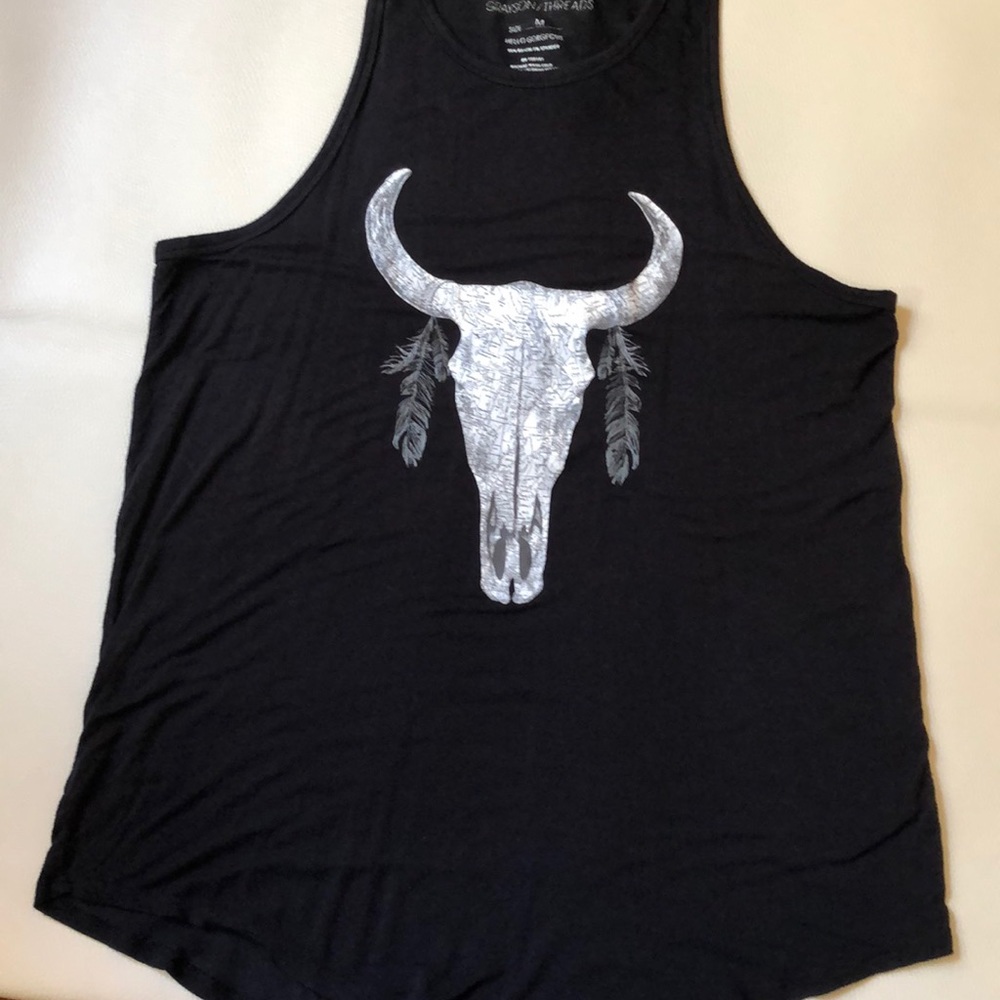 Steer head top.